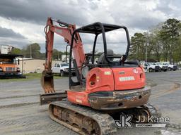 (Shelby, NC) 2014 Kubota KX057-4R1A Mini Hydraulic Excavator Runs, Moves, Operates