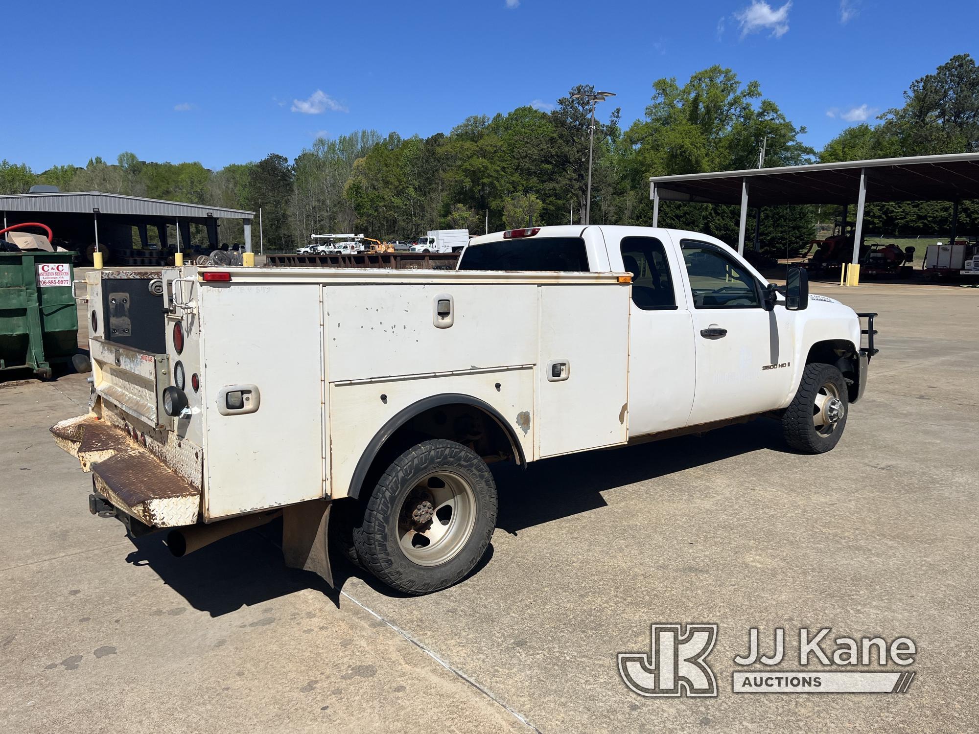 (Lagrange, GA) 2008 Chevrolet Silverado 3500HD 4x4 Extended-Cab Service Truck Runs & Moves