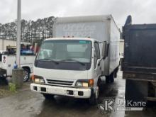 2002 Isuzu NQR Van Body Truck Runs) (Does Not Move, Transmission Issues, Condition Unknown
