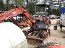 2005 Kubota KX121-3SS Mini Hydraulic Excavator Not Running, Missing Parts, Condition Unknown, Hours 