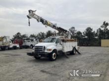 Texex 4047, Digger Derrick rear mounted on 2009 Ford F-750 Utility Truck Runs, Moves & Operates) (Ju