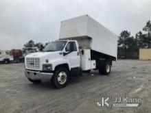 (Villa Rica, GA) 2007 GMC C7500 Chipper Dump Truck Runs, Moves & Dump Operates) (Maintenance Light O