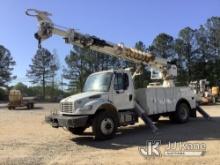 Altec DM47B-TR, Digger Derrick rear mounted on 2016 Freightliner M2 106 4x4 Utility Truck Runs, Move