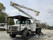 Terex/HiRanger XT60, Over-Center Bucket Truck rear mounted on 2014 Freightliner M2 106 4x4 Flatbed T