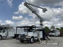 Altec LR760-E70, Over-Center Elevator Bucket Truck center mounted on 2015 Ford F750 Flatbed Truck Ru