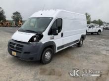 (Villa Rica, GA) 2017 RAM Promaster Cargo Van Intermittently Runs & Moves, Jump To Start, Check Engi