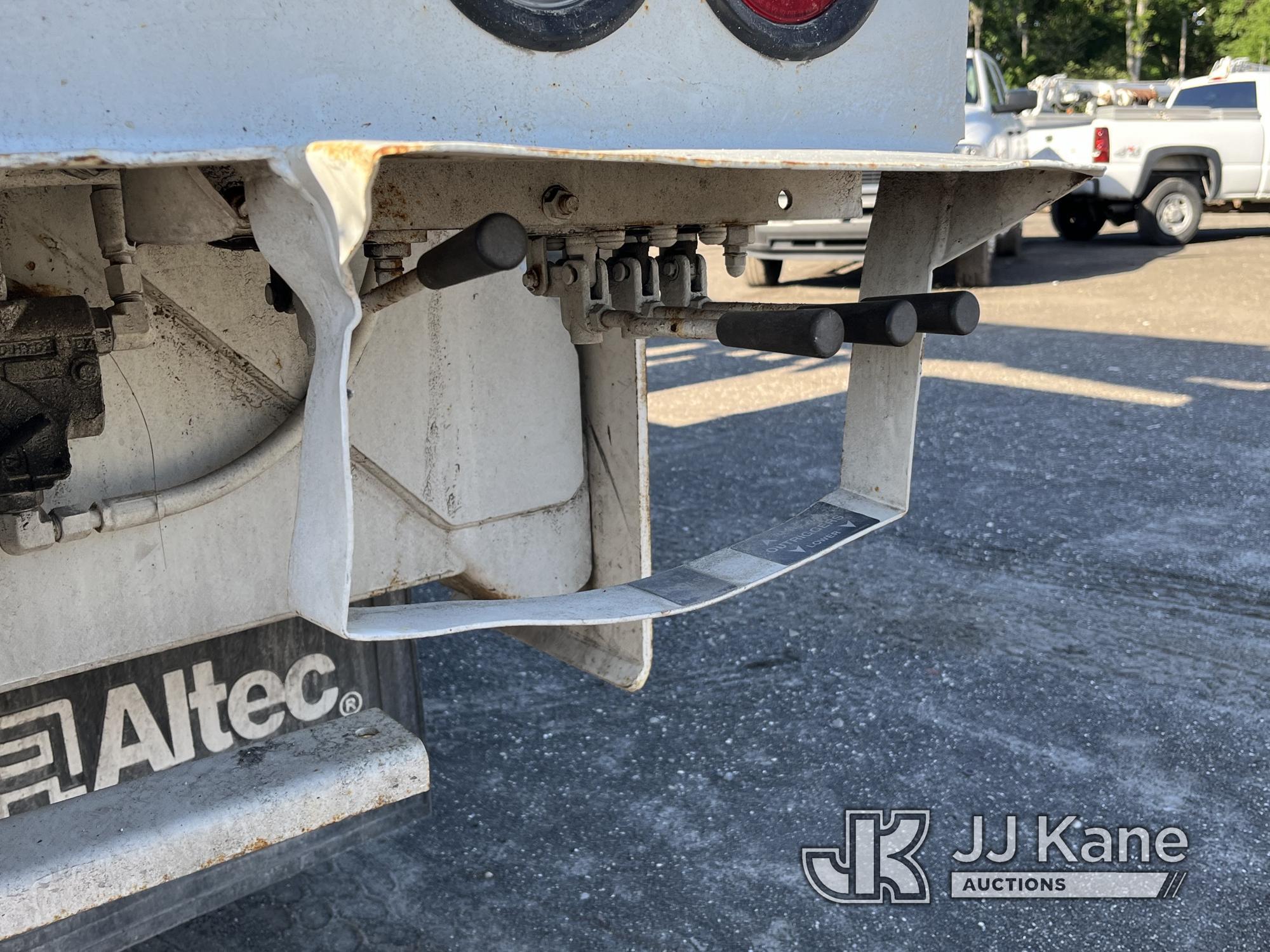 (Tampa, FL) Altec DC47-TR, Digger Derrick rear mounted on 2014 Freightliner M2 106 Utility Truck Run