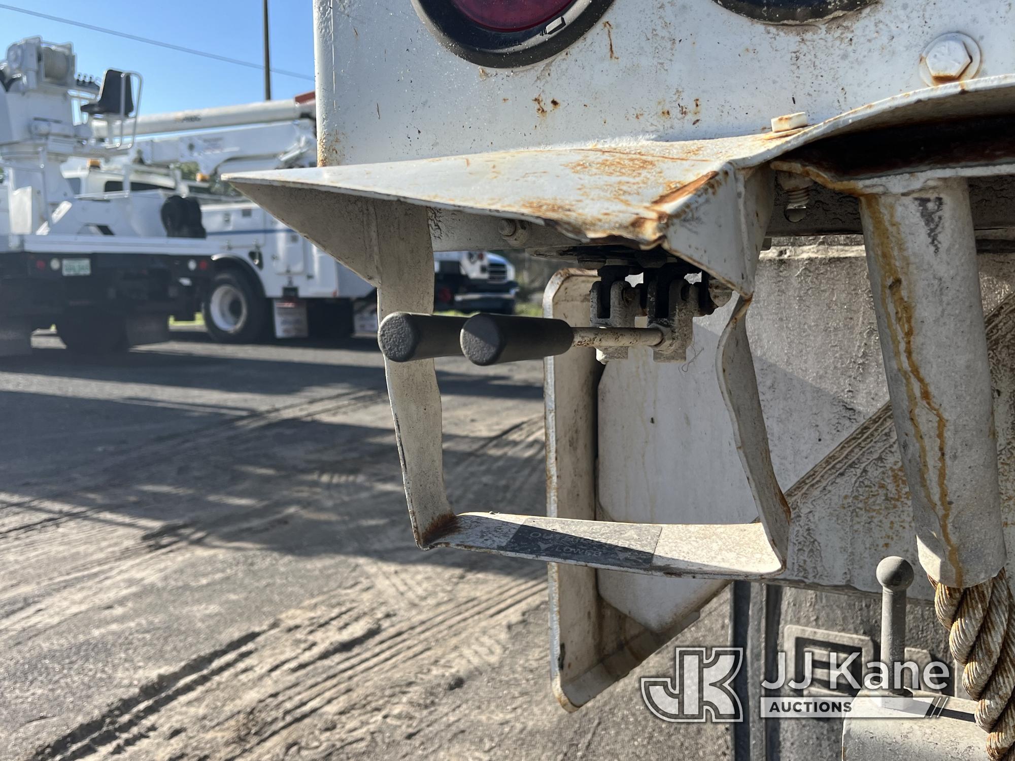 (Tampa, FL) Altec DC47-TR, Digger Derrick rear mounted on 2014 Freightliner M2 106 Utility Truck Run