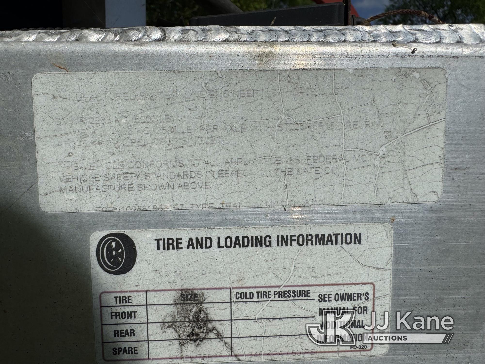 (Kodak, TN) 2007 Techline Engineering T/A Enclosed Fiber Optic Splicer Trailer Missing Windows