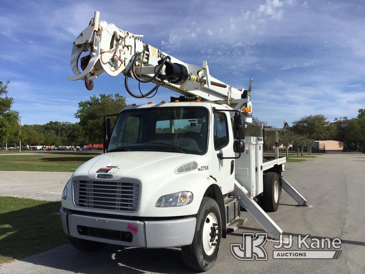 (Ocala, FL) Altec DM47-TR, Digger Derrick rear mounted on 2017 Freightliner M2 106 Flatbed/Utility T