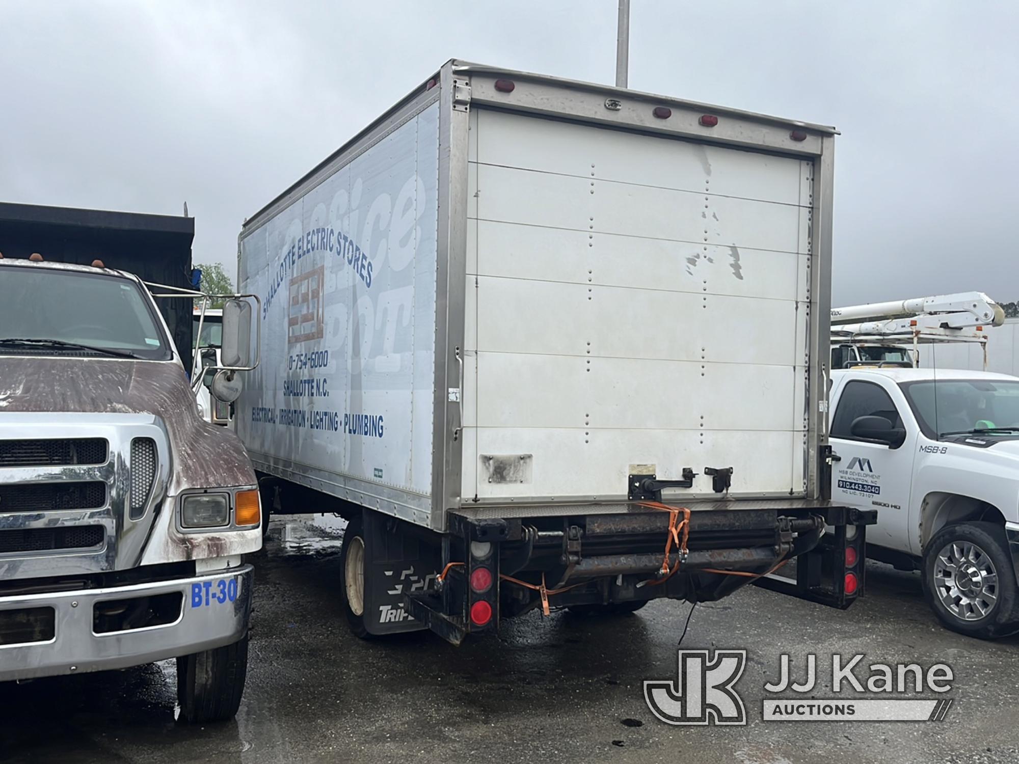 (Supply, NC) 2002 Isuzu NQR Van Body Truck Runs) (Does Not Move, Transmission Issues, Condition Unkn