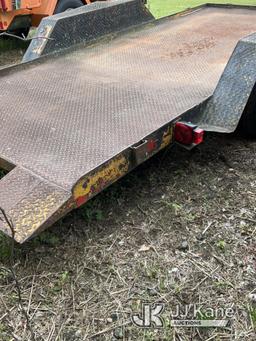 (Florence, SC) 1989 Hudson T/A Tilt Deck Tagalong Equipment Trailer