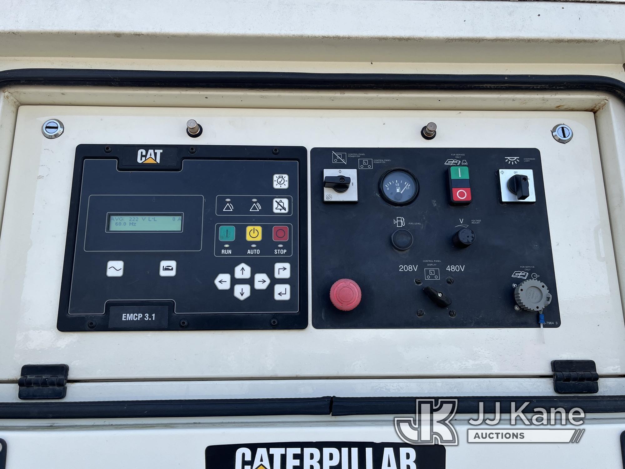 (Charlotte, NC) 2013 Cat XQ100-6, 90KW Generator, T/A trailer mtd Runs & Operates) (No Title