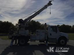 (Ocala, FL) Altec DM47B-TR, Digger Derrick rear mounted on 2017 Freightliner M2 106 Flatbed/Utility