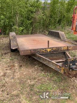 (Florence, SC) 1989 Hudson T/A Tilt Deck Tagalong Equipment Trailer