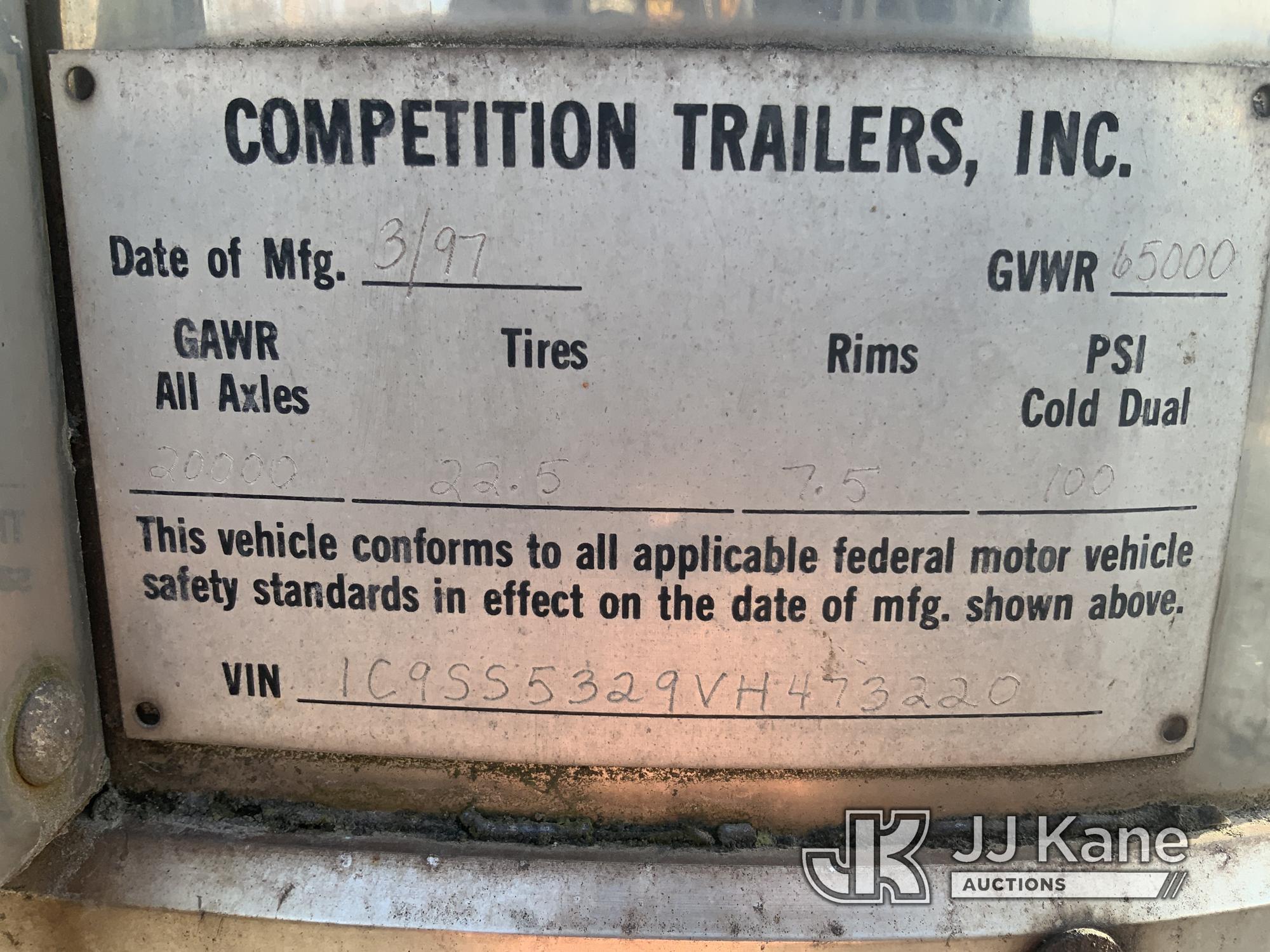 (South Beloit, IL) 1997 Competition Trailers T/A Race Transporter Enclosed Trailer Generator, Runs,