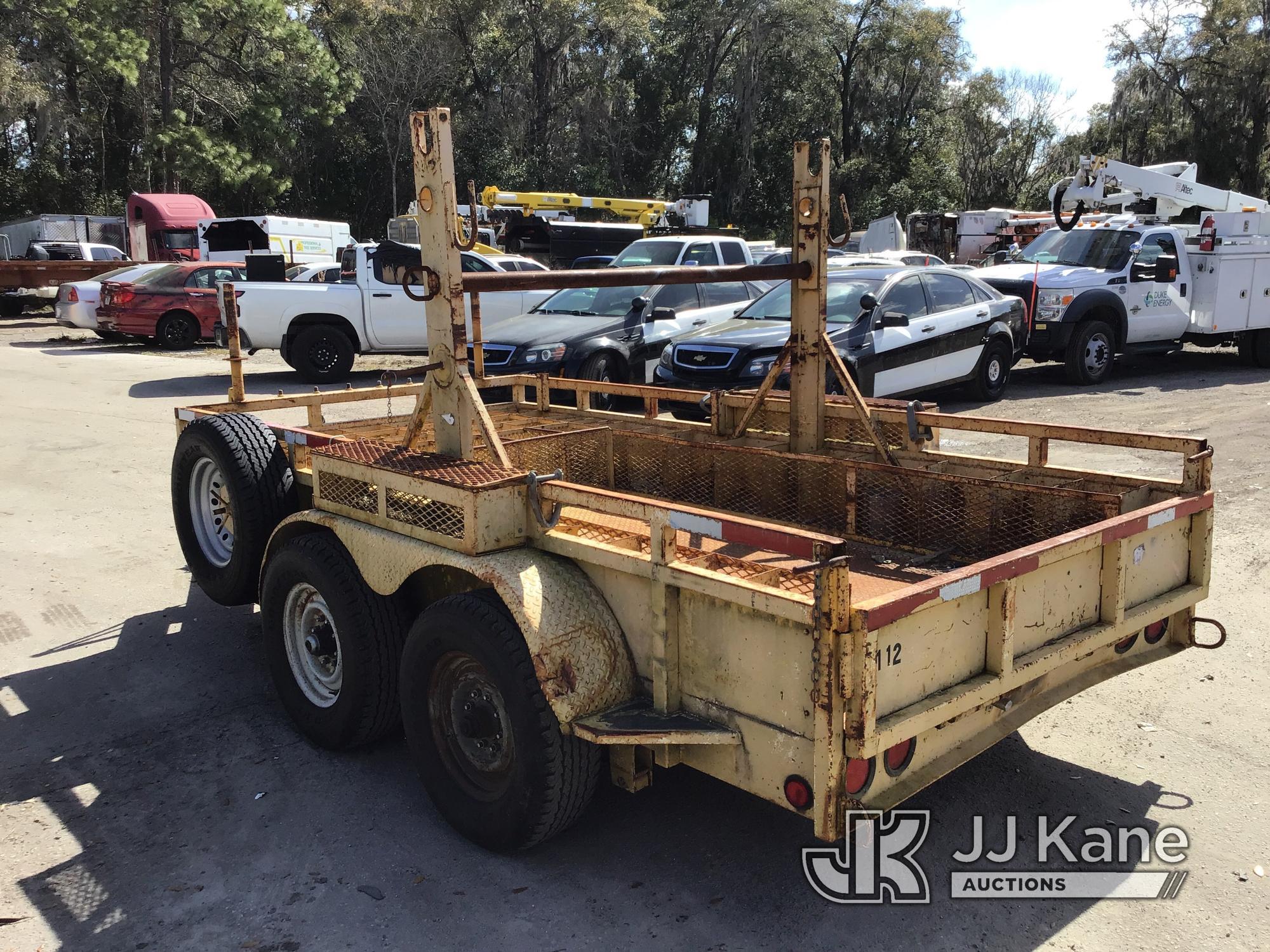 (Ocala, FL) 1999 Crosley T/A Reel/Material Trailer, 12ft x 7ft Good Condition, Towable