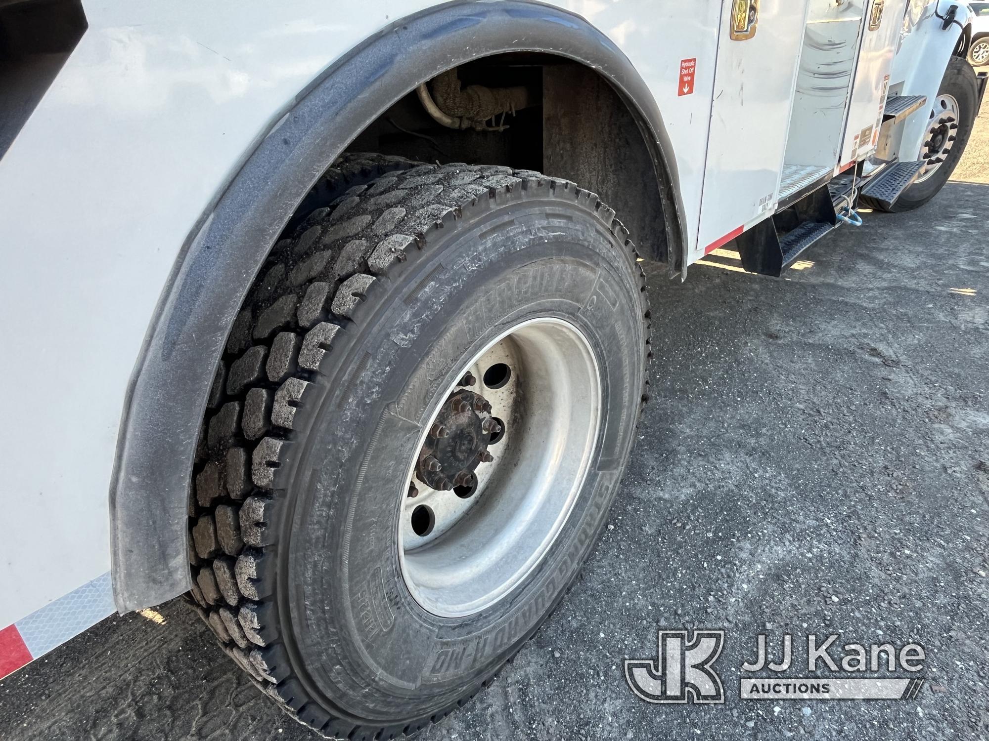 (Tampa, FL) Altec DC47-TR, Digger Derrick rear mounted on 2014 Freightliner M2 106 Utility Truck Run