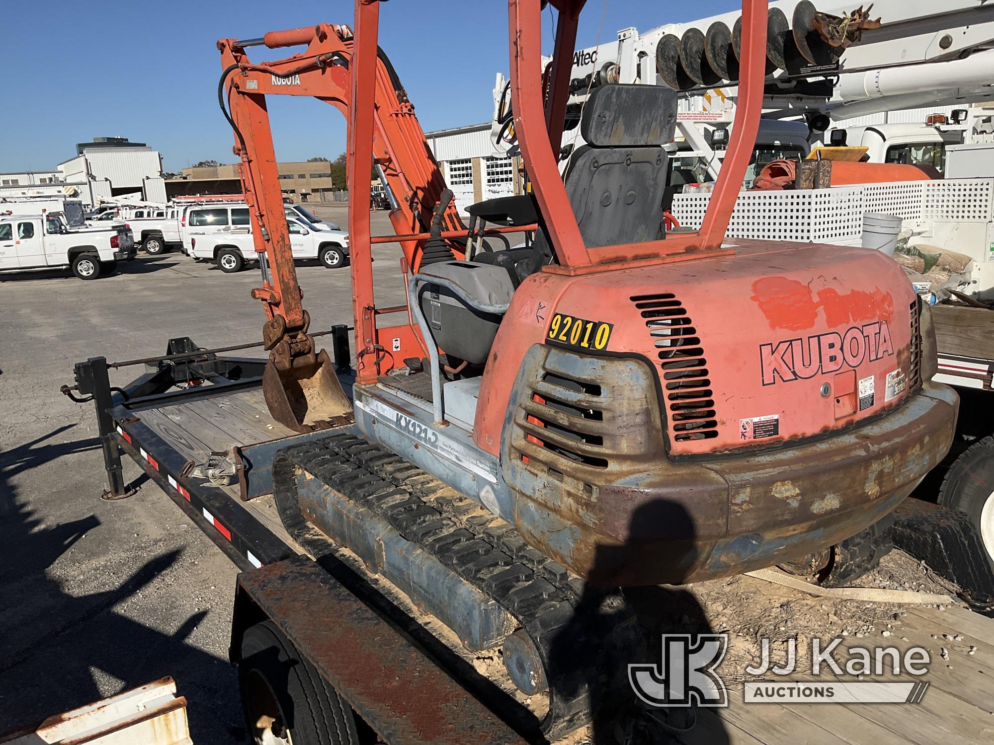 (Houston, TX) 2000 Kubota KX121-2 Mini Hydraulic Excavator, Selling with Item 1391924 Not Running, C