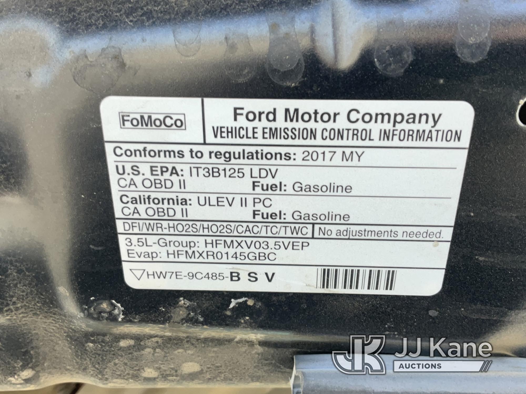 (Dixon, CA) 2017 Ford Explorer AWD Police Interceptor 4-Door Sport Utility Vehicle Wrecked, Airbags