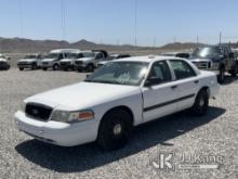 2011 Ford Crown Victoria Police Interceptor Towed In, Body & Interior Damage Bad Engine, Runs & Move