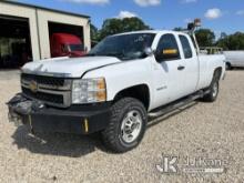 2012 Chevrolet Silverado 2500HD 4x4 Extended-Cab Pickup Truck Runs & Moves) (Paint Damage On Hood