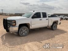 (Midland, TX) 2018 Chevrolet Silverado 2500HD 4x4 Extended-Cab Pickup Truck Runs & Moves) (Jump To S