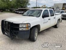 2013 Chevrolet Silverado 1500 4x4 Crew-Cab Pickup Truck Runs Rough & Moves) (Jump To Start, Check En