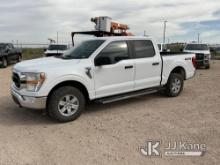 (Odessa, TX) 2021 Ford F150 4x4 Crew-Cab Pickup Truck Runs & Moves) (Hail Body Damage