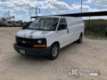 (San Antonio, TX) 2012 Chevrolet Express G3500 Cargo Van Runs & Moves) (Jump To Start, Exhaust Leak