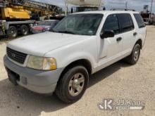 2002 Ford Explorer 4-Door Sport Utility Vehicle Runs & Moves) (Paint Damage on Hood