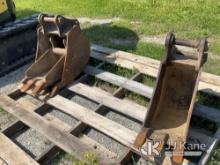 3 Yanmar Excavator Buckets. NOTE: This unit is being sold AS IS/WHERE IS via Timed Auction and is lo