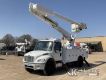 (Shakopee, MN) Altec AM55, Over-Center Material Handling Bucket Truck rear mounted on 2016 Freightli