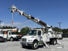 Altec DC47-TR, Digger Derrick rear mounted on 2019 Freightliner M2 106 Flatbed/Utility Truck Runs, M