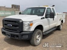2016 Ford F250 4x4 Extended-Cab Service Truck, Garage Kept Runs and Moves) (Low Tire Pressure Sensor