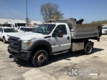 2012 Ford F450 4x4 Dump Truck Not Running, Condition Unknown, Cranks, Check Engine Light On) (Seller