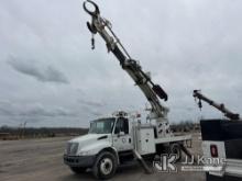 Terex/Telelect Commander 4047, Digger Derrick rear mounted on 2007 International 4300 Flatbed/Utilit