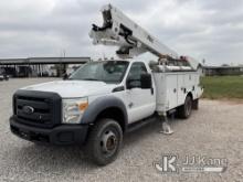 Altec AT40-MH, Articulating & Telescopic Material Handling Bucket Truck mounted behind cab on 2015 F