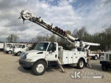 Altec DM47-TR, Digger Derrick rear mounted on 2008 International 4300 Utility Truck Runs, Moves and 