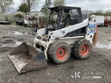 Bobcat 763 Skid Steer Loader Runs, Moves, Operates, Oil Leak coming from sensor-see photos