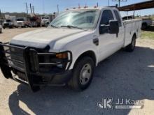 2008 Ford F350 Extended-Cab Service Truck Runs & Moves) (Rear Doors Do Not Open