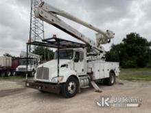 (Cypress, TX) Altec AA55-MH, Material Handling Bucket Truck rear mounted on 2014 Kenworth T370 Utili