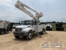 (Houston, TX) Altec AA55, Material Handling Bucket Truck rear mounted on 2019 International 4300 Uti