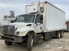2004 International 7400 T/A Van Body Truck, Stairs & Benches NOT Included Runs, Moves, Mud Mixer Run