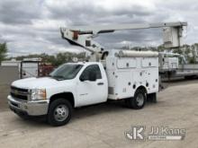 Versalift TEL29N-03, Telescopic Bucket Truck mounted behind cab on 2012 Chevrolet Silverado 3500HD S