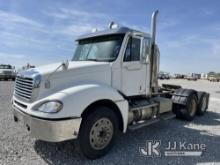 2007 Freightliner Columbia 120 Tractor Truck Runs & Moves, PTO Engages)(Minor Body Damage, Paint Dam