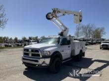 Altec AT37G, Articulating & Telescopic Bucket mounted behind cab on 2016 RAM 5500 4x4 Service Truck 