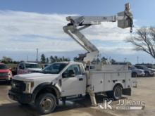 Altec AT41M, Articulating & Telescopic Material Handling Bucket Truck mounted behind cab on 2018 For