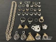 (Jurupa Valley, CA) Rings | earrings | necklace | possibly costume jewelry | authenticity unknown (U