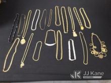 Lot of chains | possibly costume jewelry | authenticity unknown (Used u) NOTE: This unit is being so